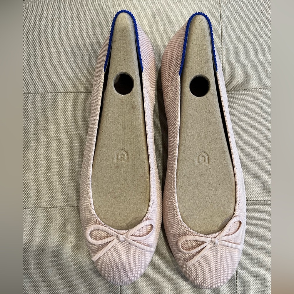 Rothy’s ‘The Ballet Flat’ Ballerina light pink size 7